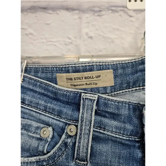 AG Adriano Goldschmied The Stilt Roll Up Cigarette Roll Up Jeans Womens Size 25 - Picture 5 of 12